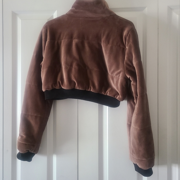 🤎NWT Fashion Nova Brown Velour Shirt Set with pockets! - Picture 5 of 10